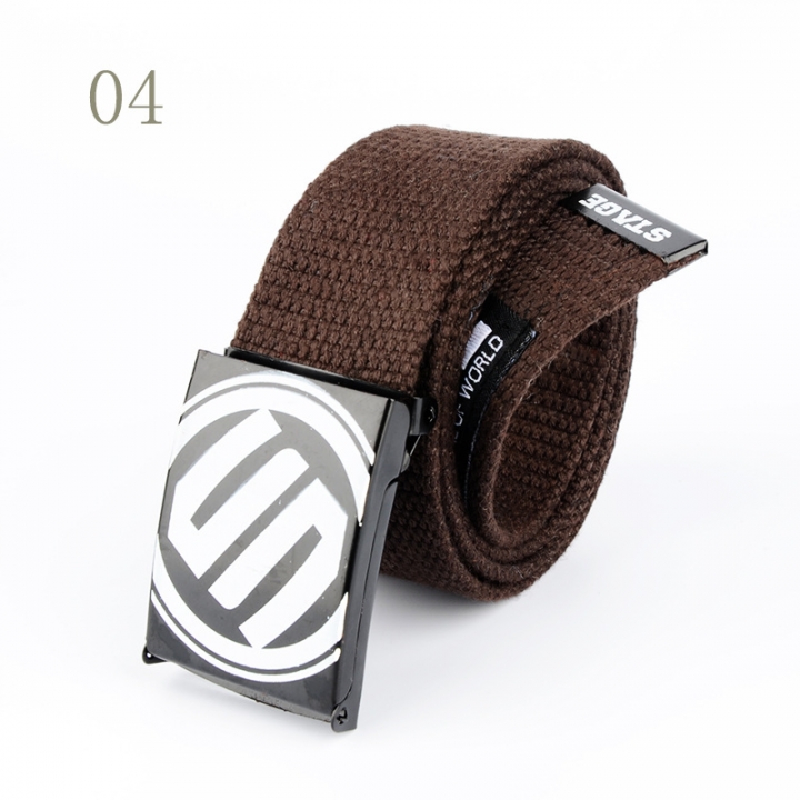 New teenage casual student pants, belts, men and women, fashion trends, canvas belts