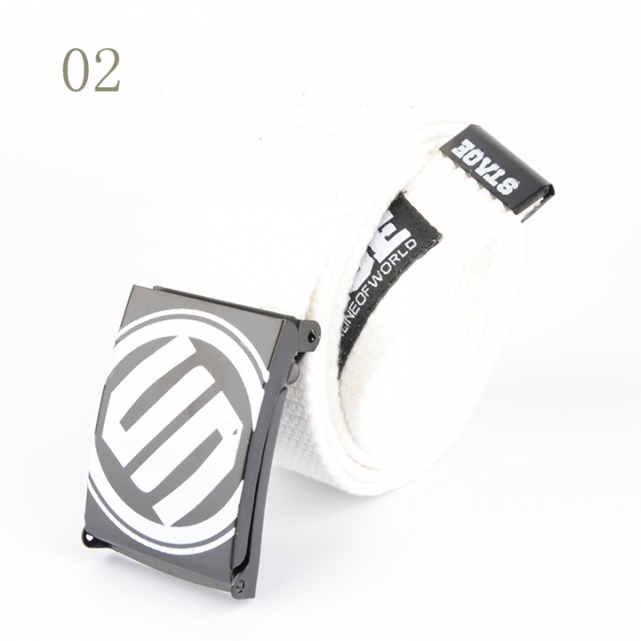 New teenage casual student pants, belts, men and women, fashion trends, canvas belts