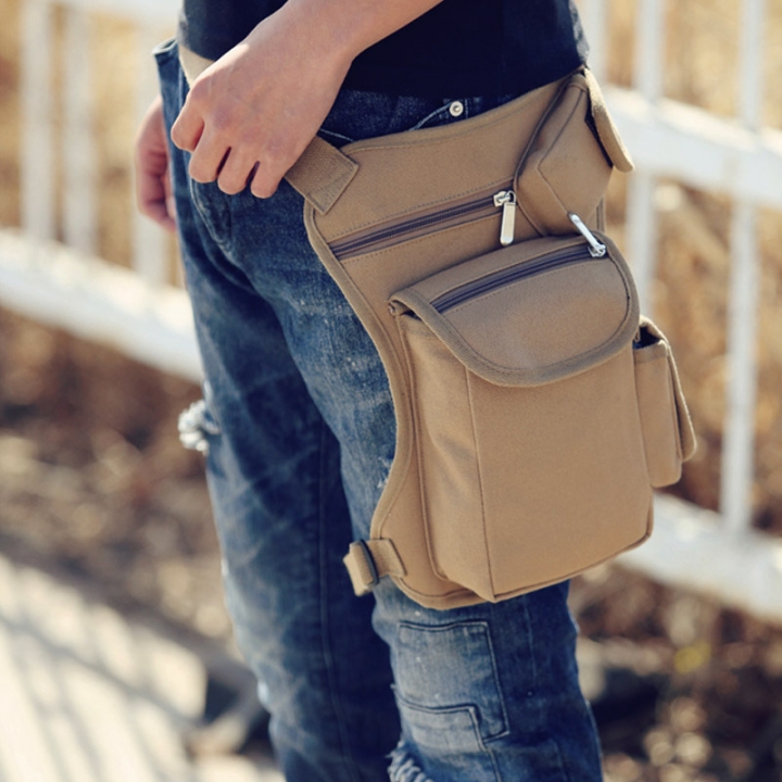pack outdoor tactical multi function leg bag, men's bag leisure sports waist bag fishing tackle bag
