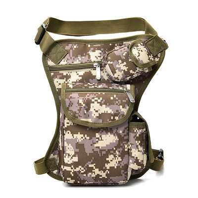 pack outdoor tactical multi function leg bag, men's bag leisure sports waist bag fishing tackle bag