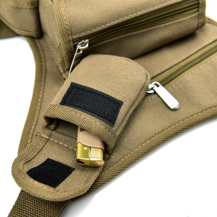 pack outdoor tactical multi function leg bag, men's bag leisure sports waist bag fishing tackle bag
