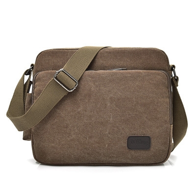 canvas bag, men's bag shoulder bag men's leisure bag, Korean version satchel multi-function iPad