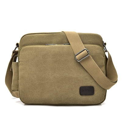 canvas bag, men's bag shoulder bag men's leisure bag, Korean version satchel multi-function iPad