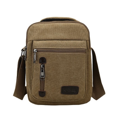 Men's satin bag multi-function portable handbag, retro men's single shoulder bag fashion men's bag