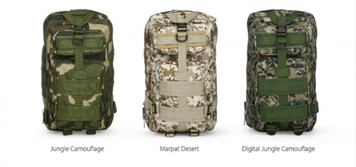 ADRA 3P Tactical Military Backpack Oxford Outdoor Sport Bag for Camping Traveling Hiking Trekking