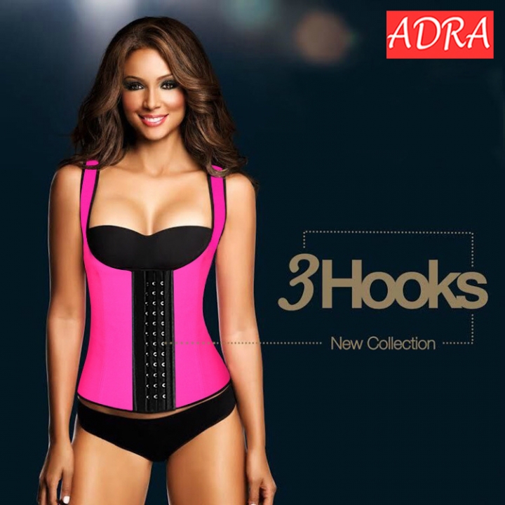 ADRA Women's Latex Sport Girdle Waist Training Corset Waist Body Shaper
