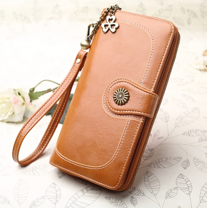 ADRA Fashion Ladies Mobile Phone Wallet Long Zip Clutch Card Holder Wallet handbag