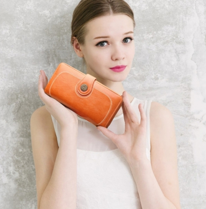 ADRA Fashion Ladies Mobile Phone Wallet Long Zip Clutch Card Holder Wallet handbag