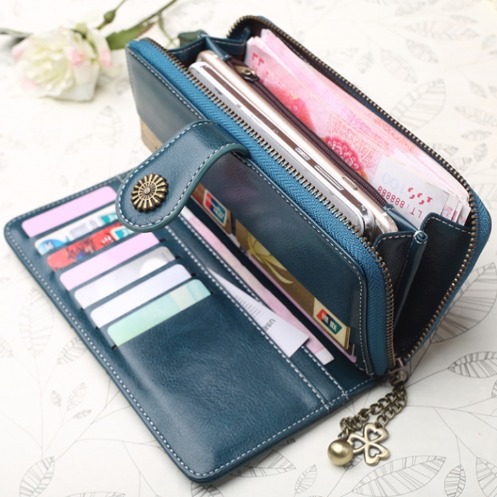 ADRA Fashion Ladies Mobile Phone Wallet Long Zip Clutch Card Holder Wallet handbag