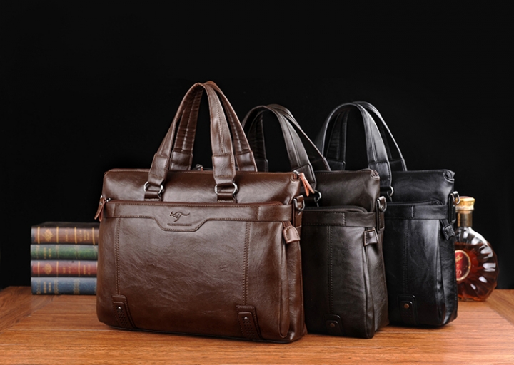 ADRA Men's Handbag High-capacity Business Briefcase Fashion Shoulder Messenger Bag