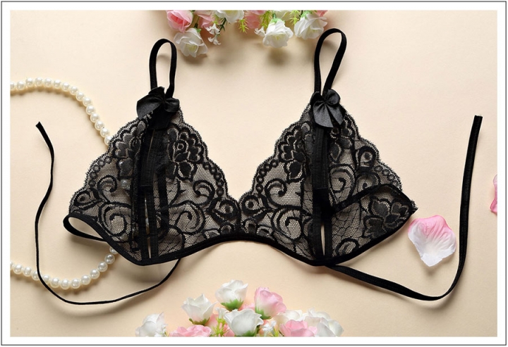 Women Hot Erotic Sexy Lingerie Open Bra Crotch Porno Lace Transparent Underwear Bra + T Pants