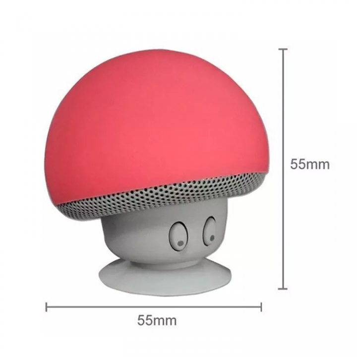 ADRA Mushroom Head Wireless Bluetooth Speaker Creative Portable Desktop Phone Holder Mini Speaker