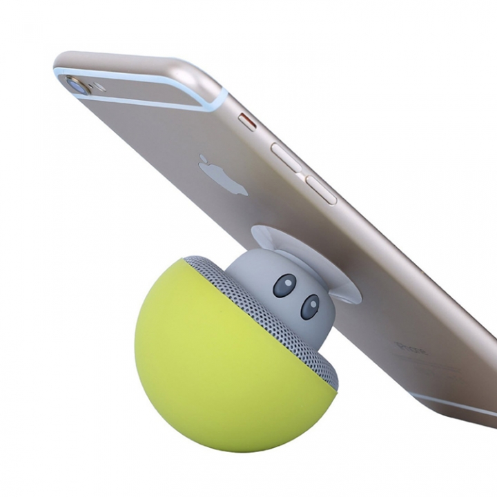 ADRA Mushroom Head Wireless Bluetooth Speaker Creative Portable Desktop Phone Holder Mini Speaker
