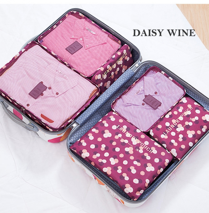 6 In 1 Travel Bag Storage Bag For Waterproof Clothing Organizer Portable Travel Organizer Bag