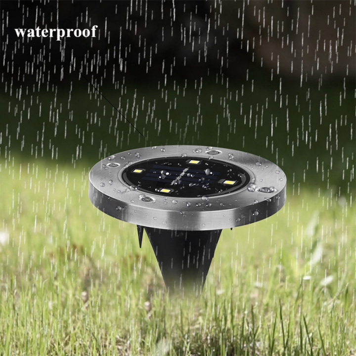 ADRA Waterproof LED Solar Power Buried Light 8 LEDs Ground Lamp Outdoor Path Way Garden Decor