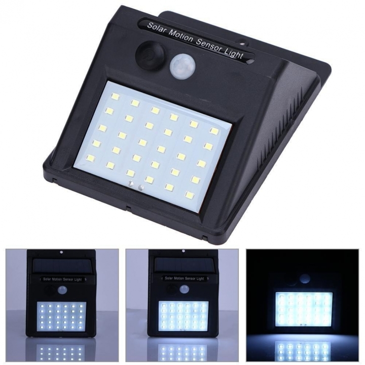 4pcs/set 30 LED Solar Powered Wall Light Motion Sensor Outdoor Security Yard Wall Waterproof Lamps