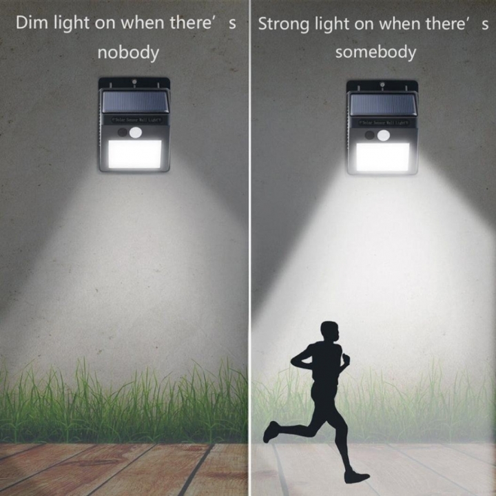 4pcs/set 30 LED Solar Powered Wall Light Motion Sensor Outdoor Security Yard Wall Waterproof Lamps