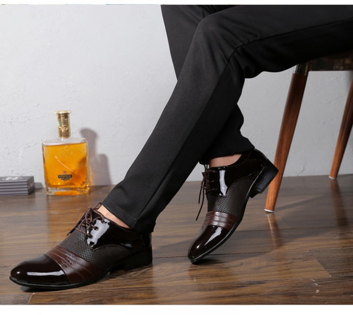 Men pu Leather Shoes Men's Flats Formal Shoes Classic Business Dress Wedding Shoes Luxury Brand