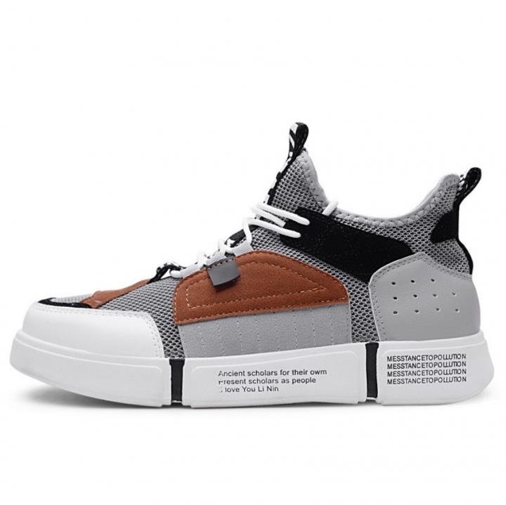 Men's Casual Shoes Running Ankle Boots High Quality Comfy Breathable Height Increasing Sneakers