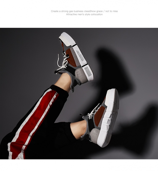 Men's Casual Shoes Running Ankle Boots High Quality Comfy Breathable Height Increasing Sneakers