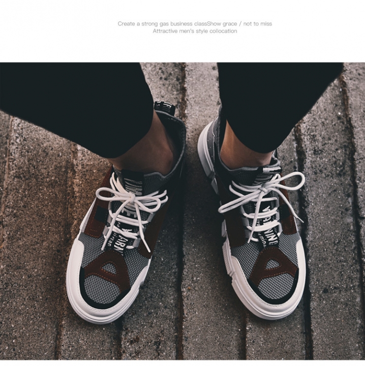 Men's Casual Shoes Running Ankle Boots High Quality Comfy Breathable Height Increasing Sneakers