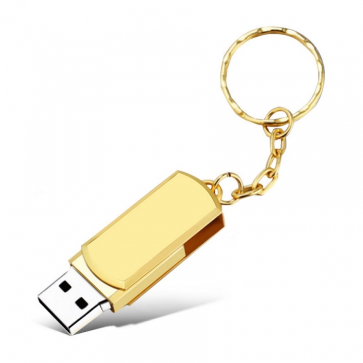USB 2.0 flash drive Stainless Steel pen drive Metal pendrive usb stick with keychain thumbdrive