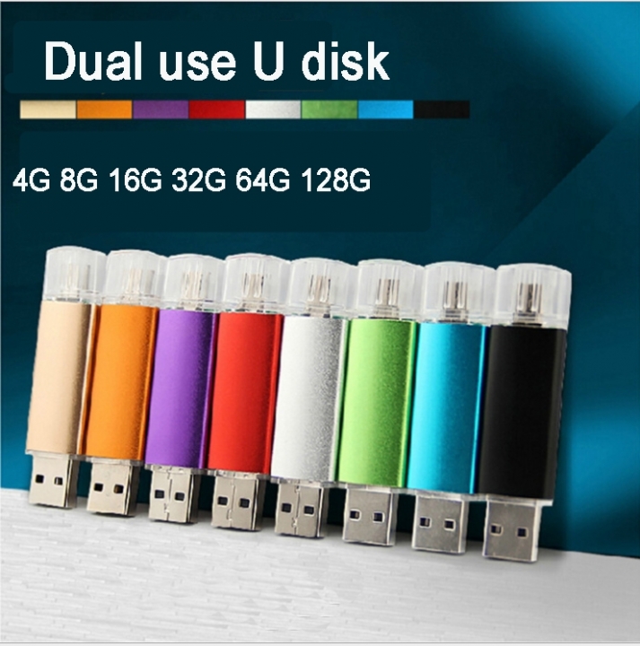 Metal OTG Pen drive USB Flash Drive usb stick usb 2.0 pendrive usb flash memory stick for phones