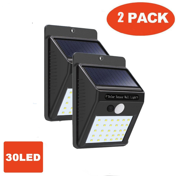 4pcs/set 30 LED Solar Powered Wall Light Motion Sensor Outdoor Security Yard Wall Waterproof Lamps