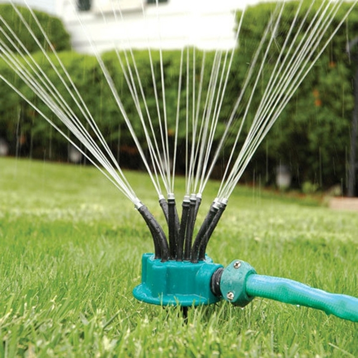 Garden Sprinkler Noodle Head 360 Degree Water Sprinkler Spray Nozzle Lawn Auto Flow Drip for Garden