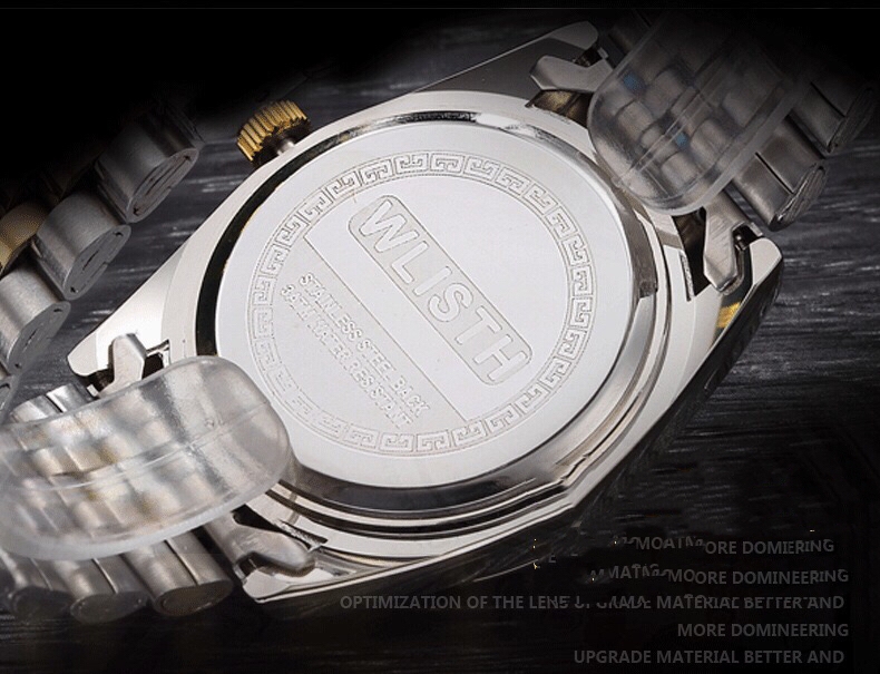 High-End WLIStH Brand 2 PCS Set Couples Wrist Watch Men Women Lovers Waterproof Quartz Wristwatches