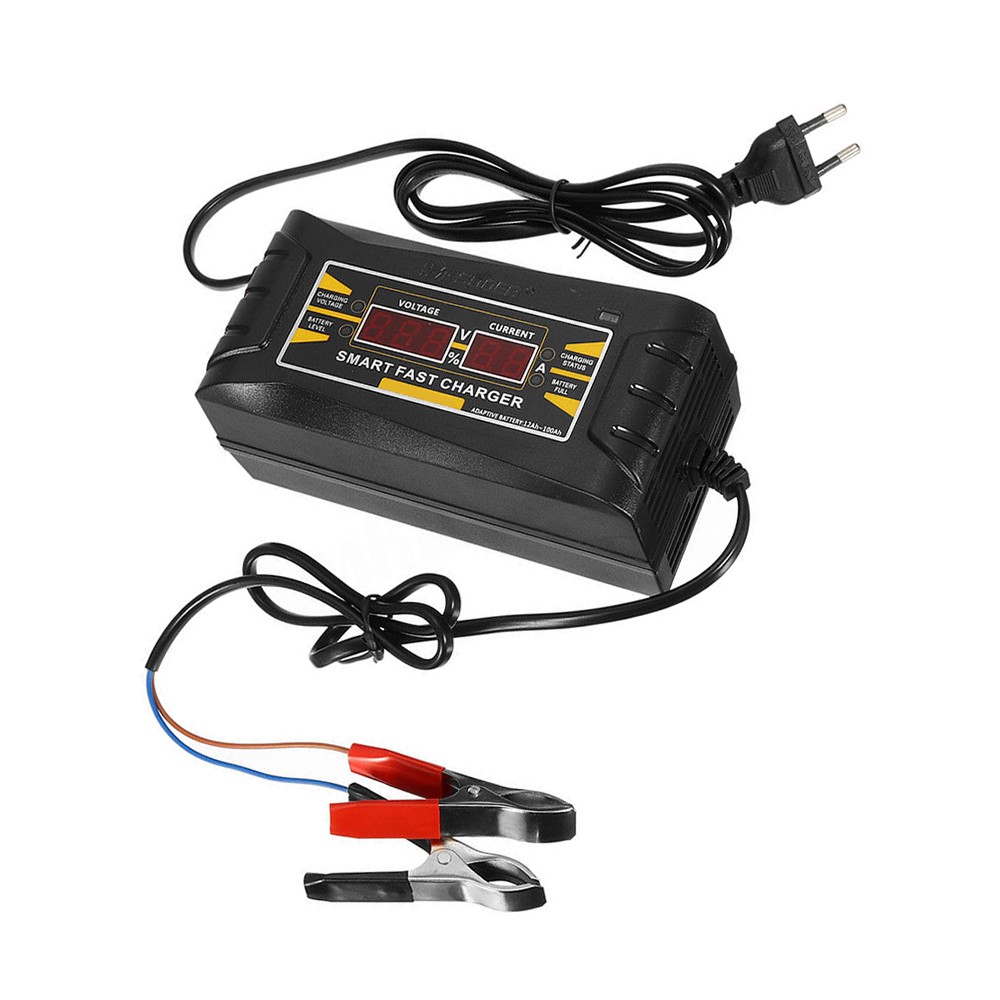 Full Automatic Car Battery Charger 110V/220V To 12V 10A Smart Fast Power Charging