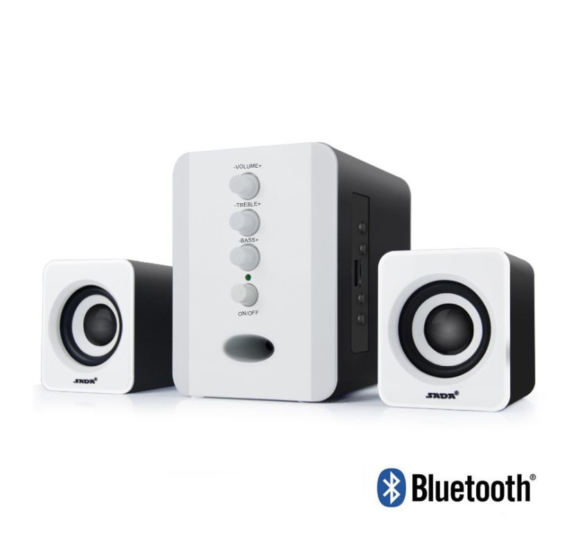 Bluetooth Wired Speaker Subwoofer 3D Surround Stereo Bass PC Speaker TF Card for Computer