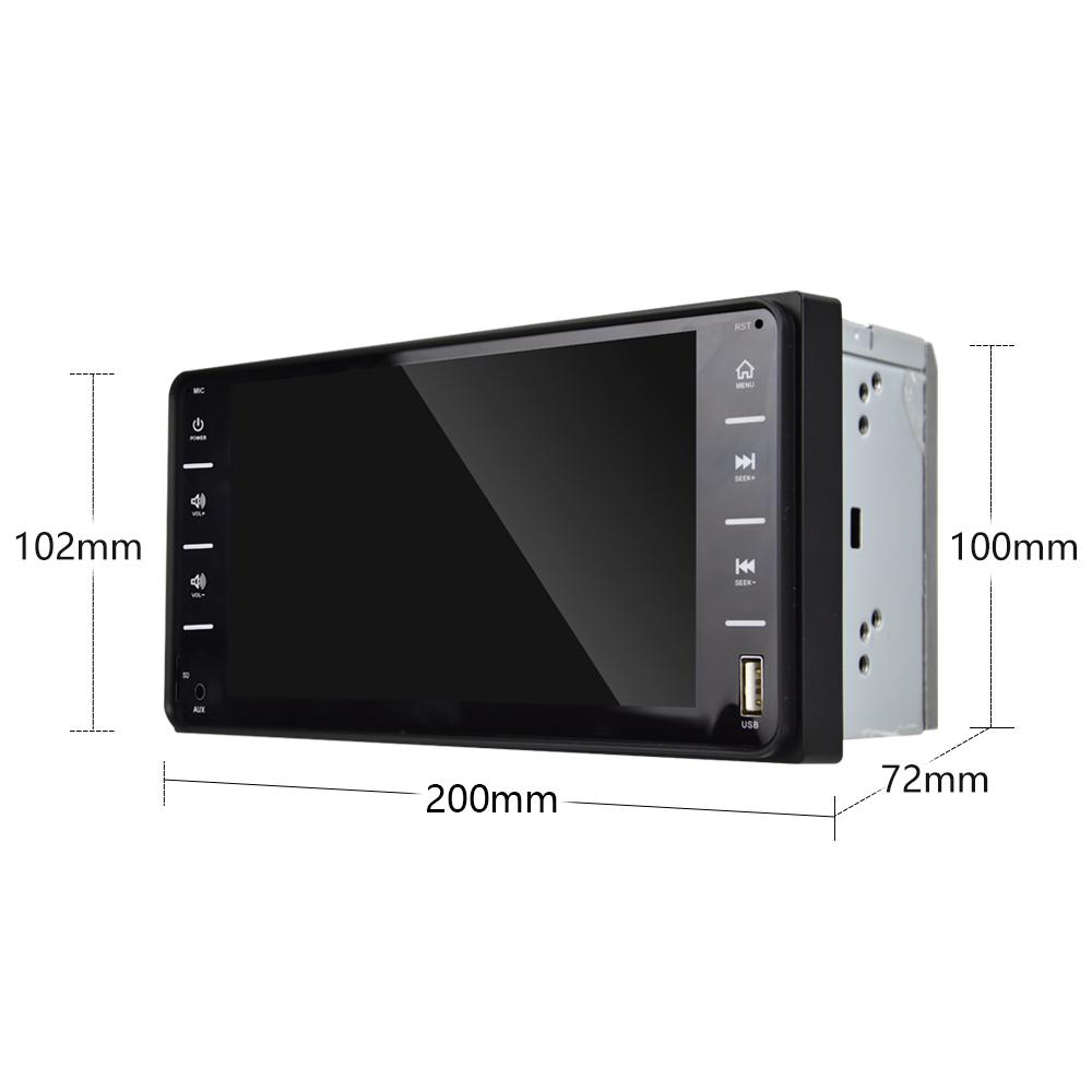 2Din 7"Car Radio Android/IOS MirrorLink Bluetooth USB MP5 Multimedia Player For Toyota Corolla