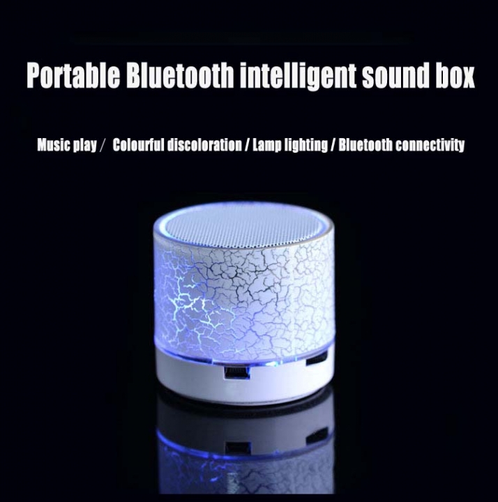 Mini Portable Wireless Bluetooth Speaker LED light emitting small speaker MP3 USB Stereo Player