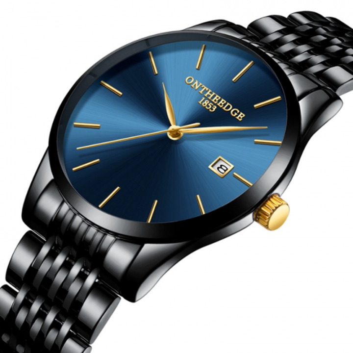 FitDisk Ultra thin fashion business quartz watch men watches waterproof wristwatch men watch