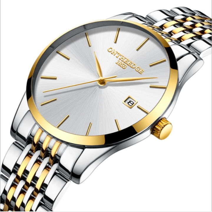 FitDisk Ultra thin fashion business quartz watch men watches waterproof wristwatch men watch
