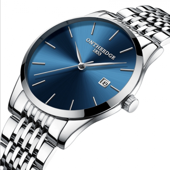 FitDisk Ultra thin fashion business quartz watch men watches waterproof wristwatch men watch