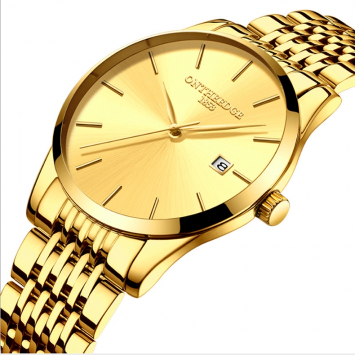 FitDisk Ultra thin fashion business quartz watch men watches waterproof wristwatch men watch