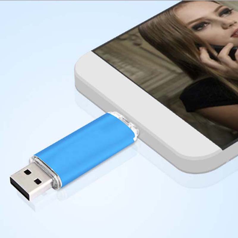 Two in one 128G 64G 32G OTG USB Flash Drives for micro mobile phone and computer flash disk flashdisk USB flash drive flash disks  flashdisks  flashdisk Flashdrive Flashdrives