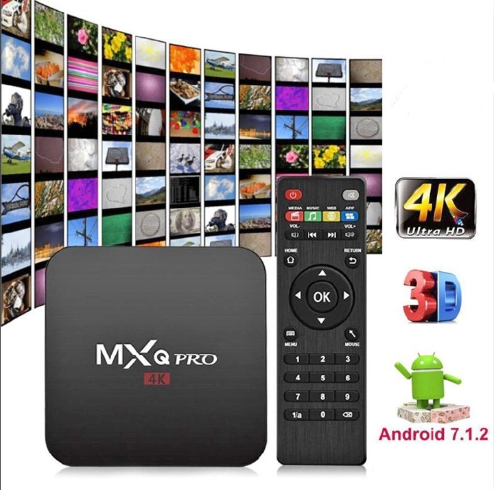 MXQ Pro Quadcore Smart 4K 4G+32G Android 10.1 TV Box HD network player tvbox Digital TV Receiver  Smart TVBOX Media Player Upgraded Version tvboxs  Television & Video > Streaming Media Players