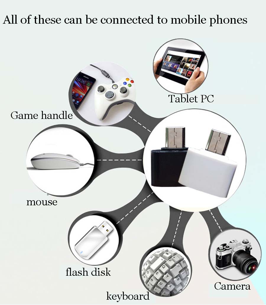 FitDisk android OTG adapter Micro to USB USB to Android Flash disk reader  USB Adapte