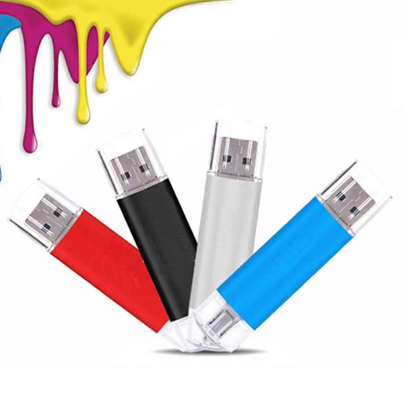 Two in one 128G 64G 32G OTG USB Flash Drives for micro mobile phone and computer flash disk flashdisk USB flash drive flash disks  flashdisks  flashdisk Flashdrive Flashdrives