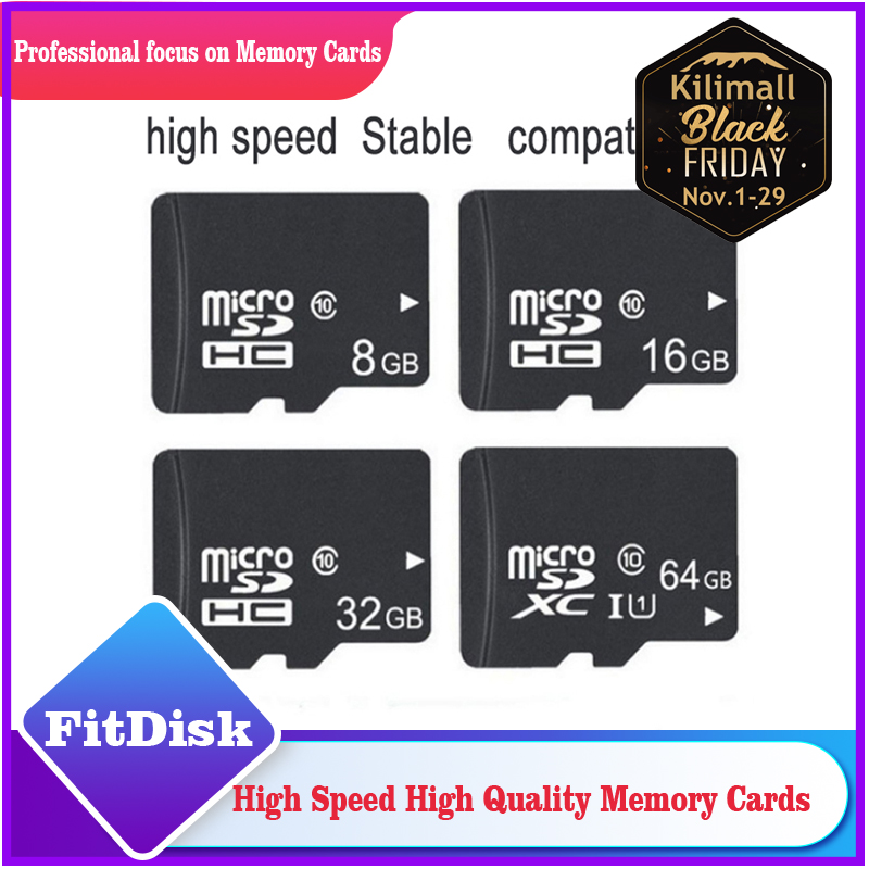 High Speed Class 10 TF MicroSD Card 32GB Memory Card Red Micro sd Memory Cards MemoryCards pendrive pendrives Phones & Accessories > Mobile Accessories >