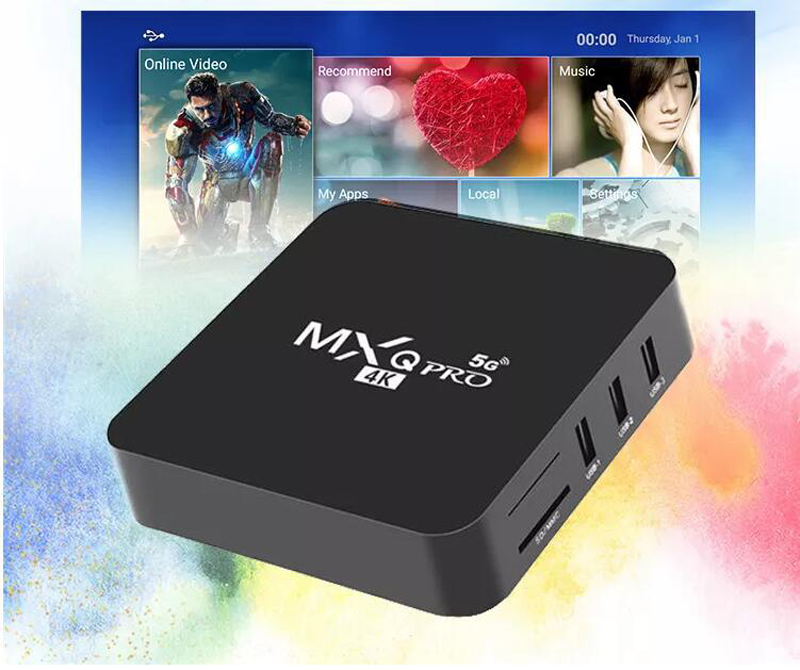 MXQ Pro  4G + 32G 2G+16G 1G+8G Android 10.1 4K HD - 5G - Smart Tv Box network player Digital TV Receiver TvBox  Smart TVBOX Media Player Upgraded Version Television & Video > Streaming Media Players