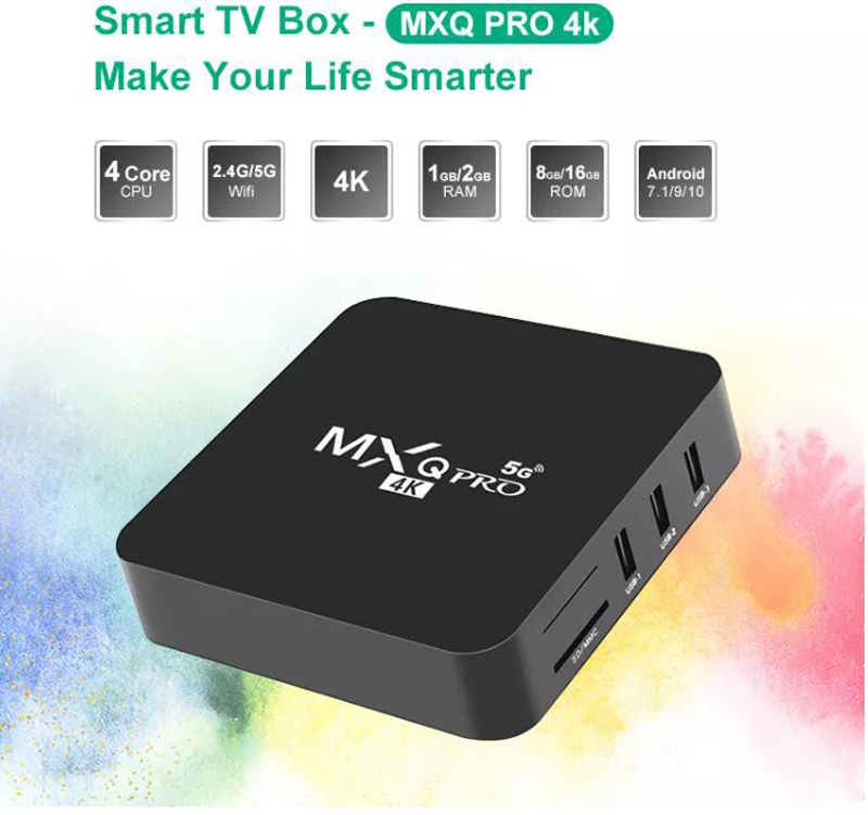 MXQ Pro  4G + 32G 2G+16G 1G+8G Android 10.1 4K HD - 5G - Smart Tv Box network player Digital TV Receiver TvBox  Smart TVBOX Media Player Upgraded Version Television & Video > Streaming Media Players
