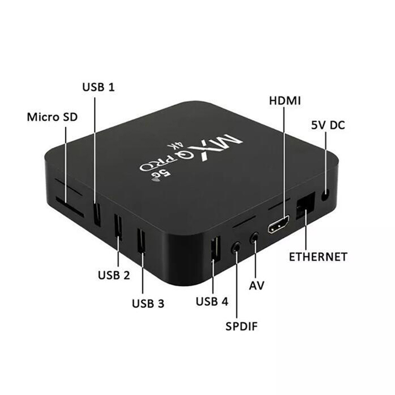 MXQ Pro  4G + 32G 2G+16G 1G+8G Android 10.1 4K HD - 5G - Smart Tv Box network player Digital TV Receiver TvBox  Smart TVBOX Media Player Upgraded Version Television & Video > Streaming Media Players