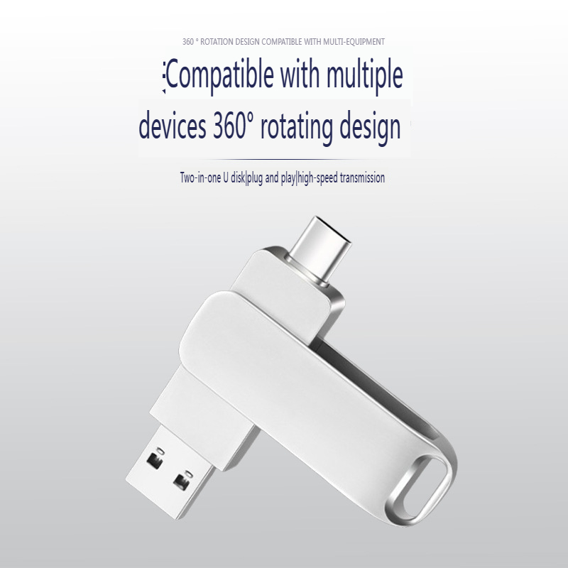 Dual interface type-C computer dual-use USB 3.0 flash drives 32G 64G 128G 256G metal high-speed flash drive flash disk flashdisk flash disks flashdrive pen drive pendrive flashdrives flashdisks  128G