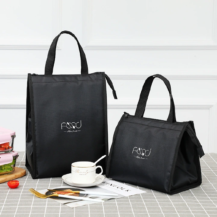Thermal Insulated Portable Cooler cotton Lunch Totes Bag Carry Case picnic lunch bag zipper bag lunch box