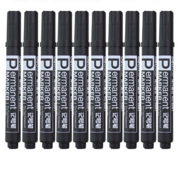 10PCS Waterproof Dry quickly Drawing Pen Art Markers Fine Liner Oil Ink School Marker Pen