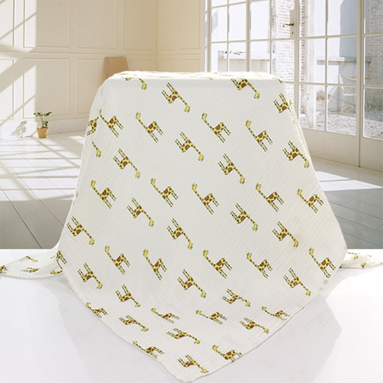 Double-sided Double layers muslin Gauze 100% cotton Newborn baby Child bath towel blanket quilt